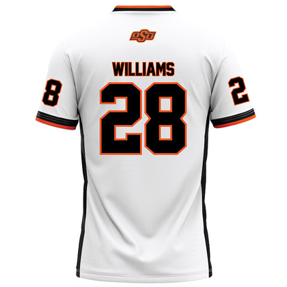 Oklahoma State - NCAA Football : Elijah Williams - White Football Jersey