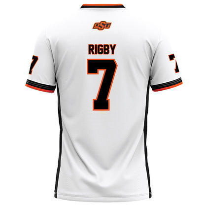 Oklahoma State - NCAA Football : Shamar Rigby - White Football Jersey-1