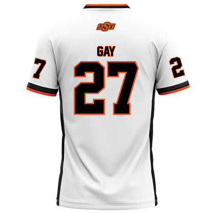 Oklahoma State - NCAA Football : Raymond Gay - White Football Jersey