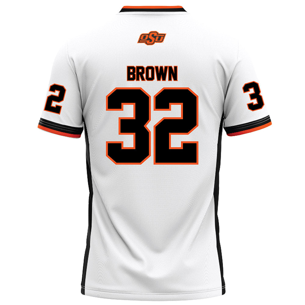 Oklahoma State - NCAA Football : Gabe Brown - White Football Jersey