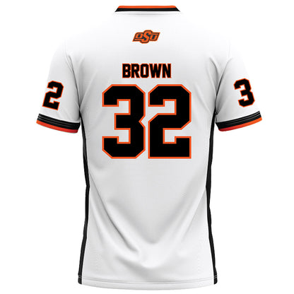 Oklahoma State - NCAA Football : Gabe Brown - White Football Jersey