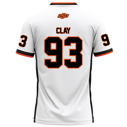 Oklahoma State - NCAA Football : Collin Clay - White Football Jersey