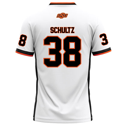 Oklahoma State - NCAA Football : Jake Schultz - White Football Jersey