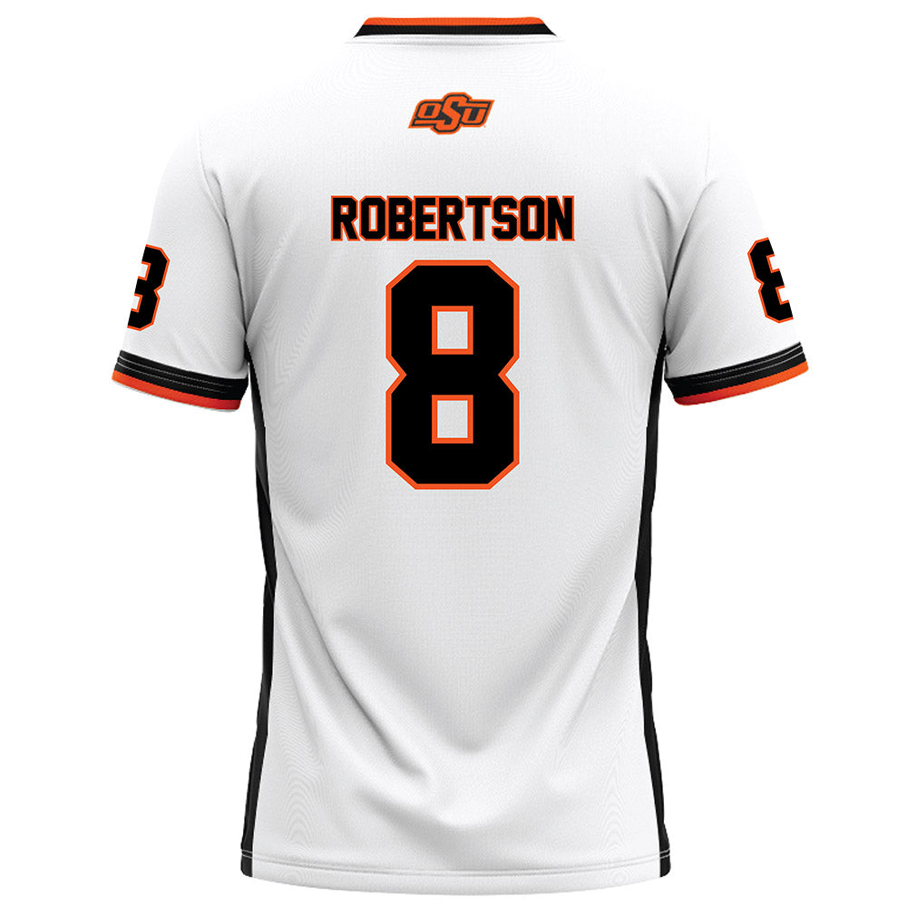 Oklahoma State - NCAA Football : Parker Robertson - White Football Jersey