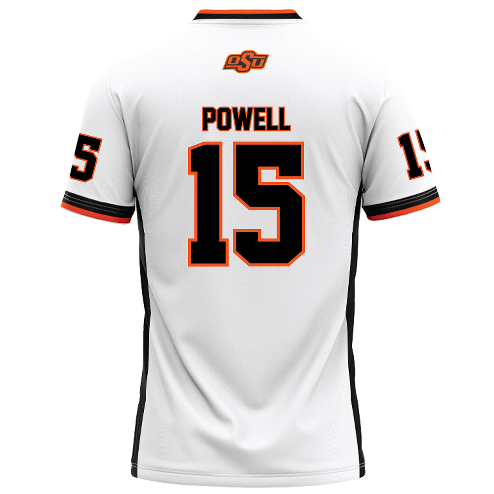 Oklahoma State - NCAA Football : Kameron Powell - White Football Jersey-1