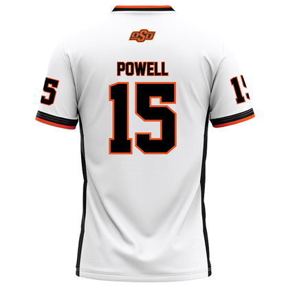 Oklahoma State - NCAA Football : Kameron Powell - White Football Jersey-1