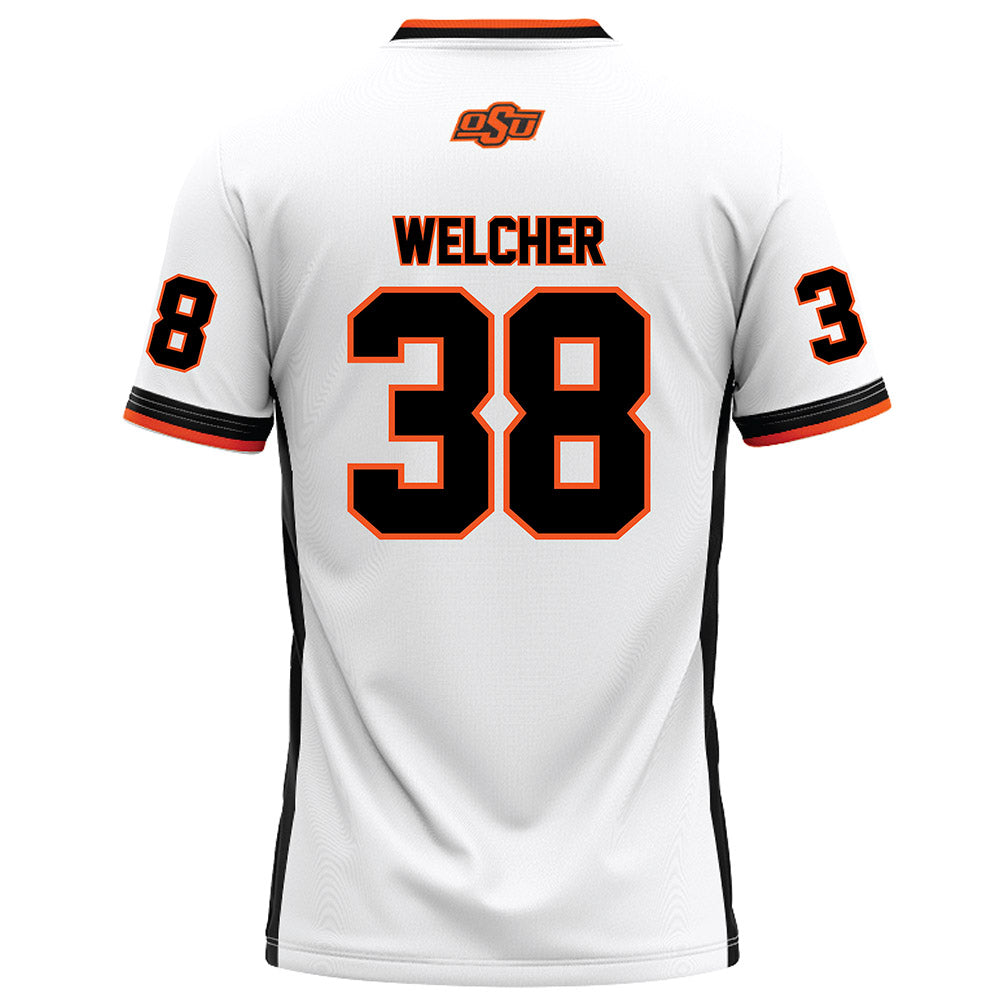 Oklahoma State - NCAA Football : Kade Welcher - White Football Jersey