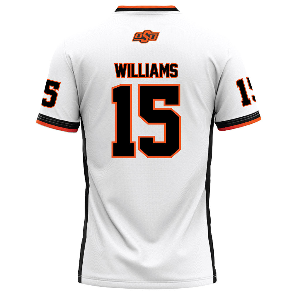 Oklahoma State - NCAA Football : Ty Williams - White Football Jersey