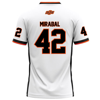 Oklahoma State - NCAA Football : Grant Mirabal - White Football Jersey