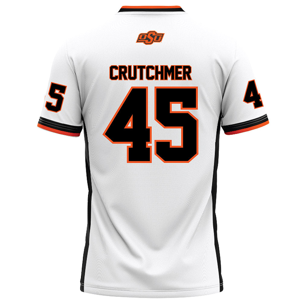 Oklahoma State - NCAA Football : Justin Crutchmer - White Football Jersey