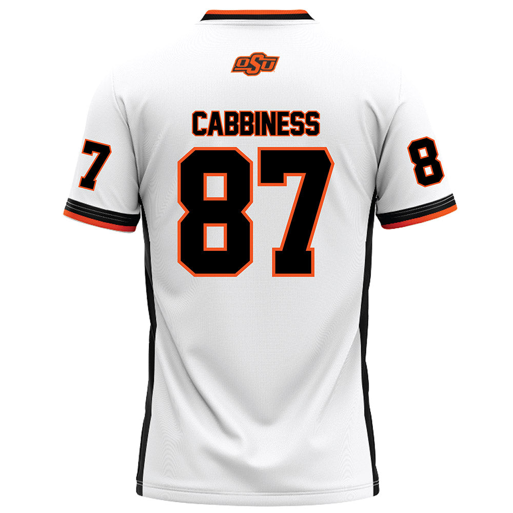 Oklahoma State - NCAA Football : Cason Cabbiness - White Football Jersey