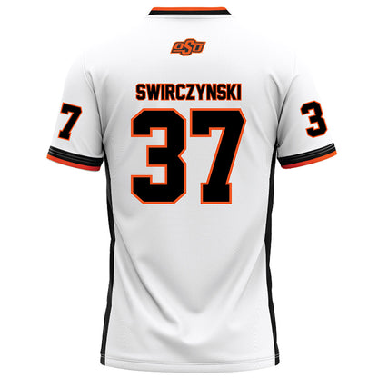 Oklahoma State - NCAA Football : Seth Swirczynski - White Football Jersey