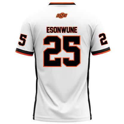 Oklahoma State - NCAA Football : Ike Esonwune - White Football Jersey