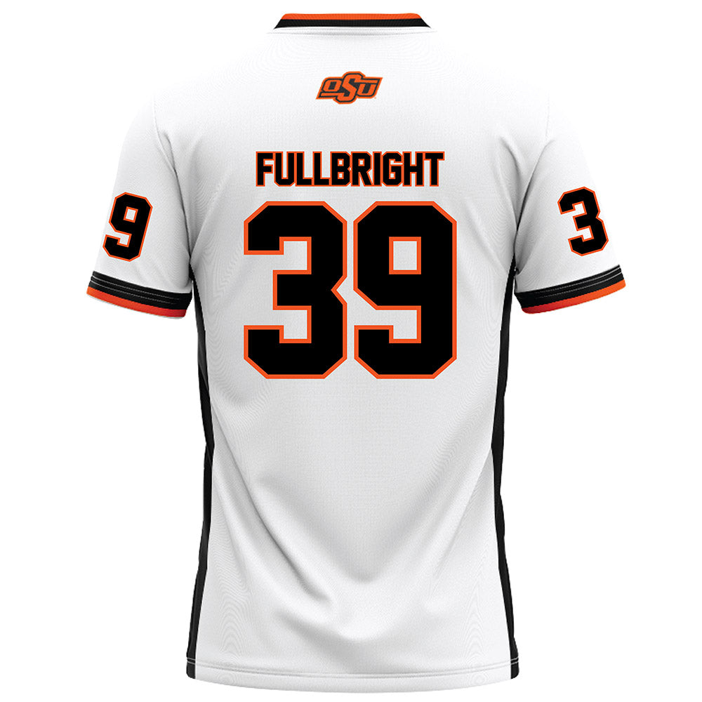 Oklahoma State - NCAA Football : Draden Fullbright - White Football Jersey-1