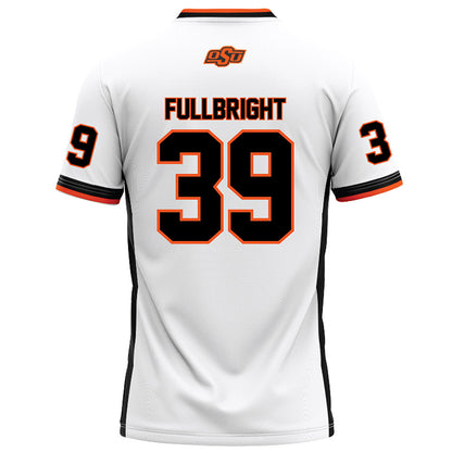 Oklahoma State - NCAA Football : Draden Fullbright - White Football Jersey-1
