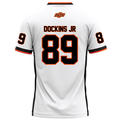 Oklahoma State - NCAA Football : Marcus Dockins Jr - White Football Jersey