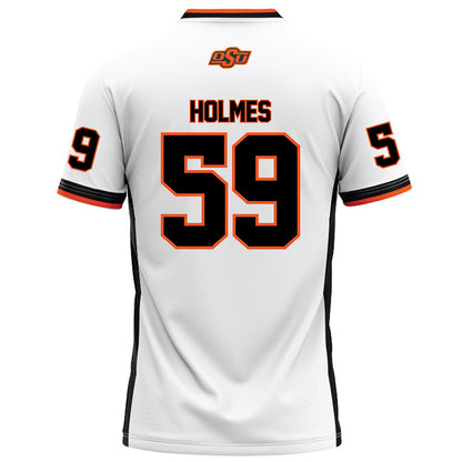 Oklahoma State - NCAA Football : Wyatt Holmes - White Football Jersey