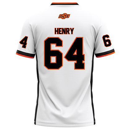 Oklahoma State - NCAA Football : Jarrett Henry - White Football Jersey