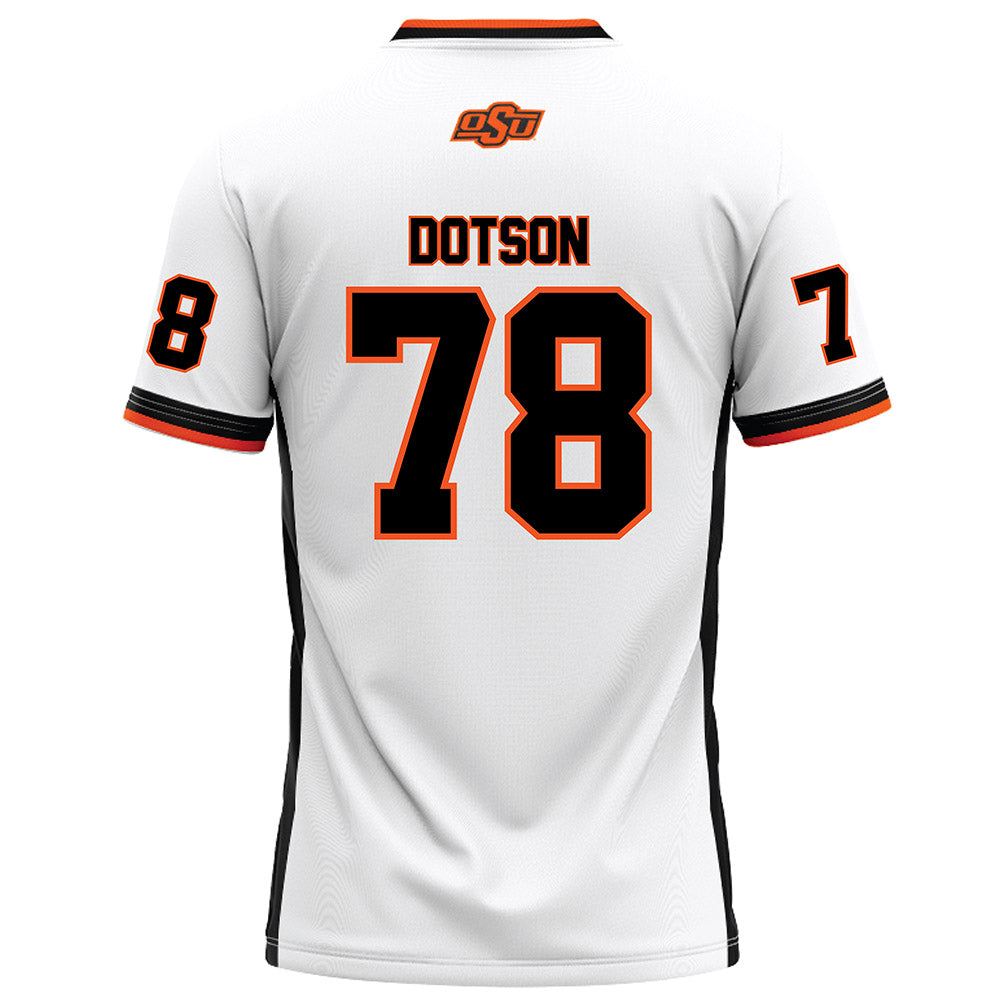 Oklahoma State - NCAA Football : Davis Dotson - White Football Jersey