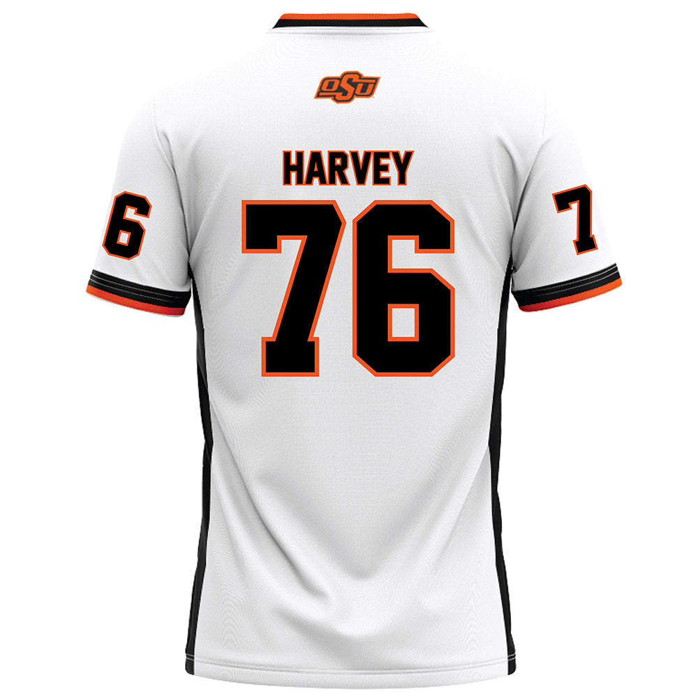 Oklahoma State - NCAA Football : Calvin Harvey - White Football Jersey