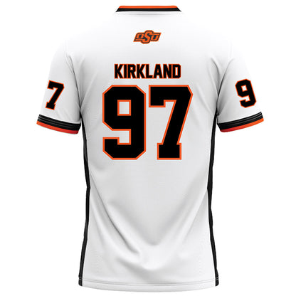 Oklahoma State - NCAA Football : Justin Kirkland - White Football Jersey