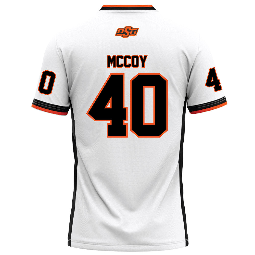 Oklahoma State - NCAA Football : Taje McCoy - White Football Jersey-1