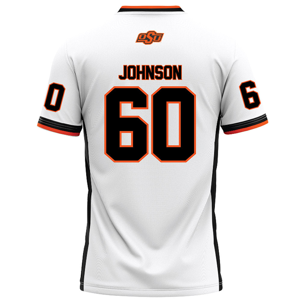 Oklahoma State - NCAA Football : Chauncey Johnson - White Football Jersey