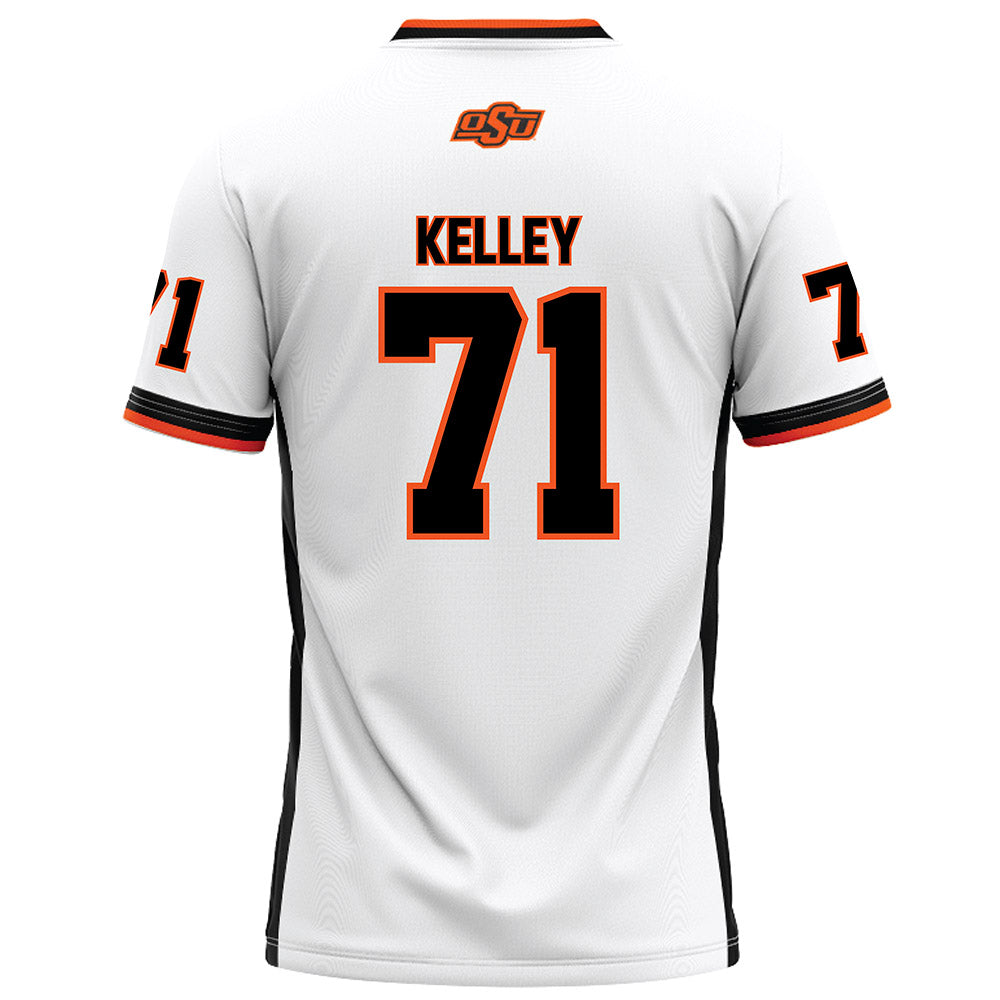 Oklahoma State - NCAA Football : Aden Kelley - White Football Jersey