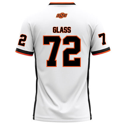 Oklahoma State - NCAA Football : Isaia Glass - White Football Jersey