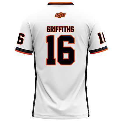 Oklahoma State - NCAA Football : Tre Griffiths - White Football Jersey