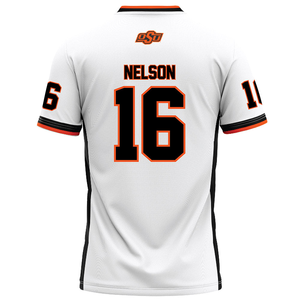 Oklahoma State - NCAA Football : Willie Nelson - White Football Jersey