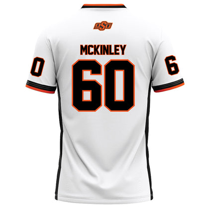 Oklahoma State - NCAA Football : Zach McKinley - White Football Jersey