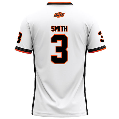 Oklahoma State - NCAA Football : Cameron Smith - White Football Jersey