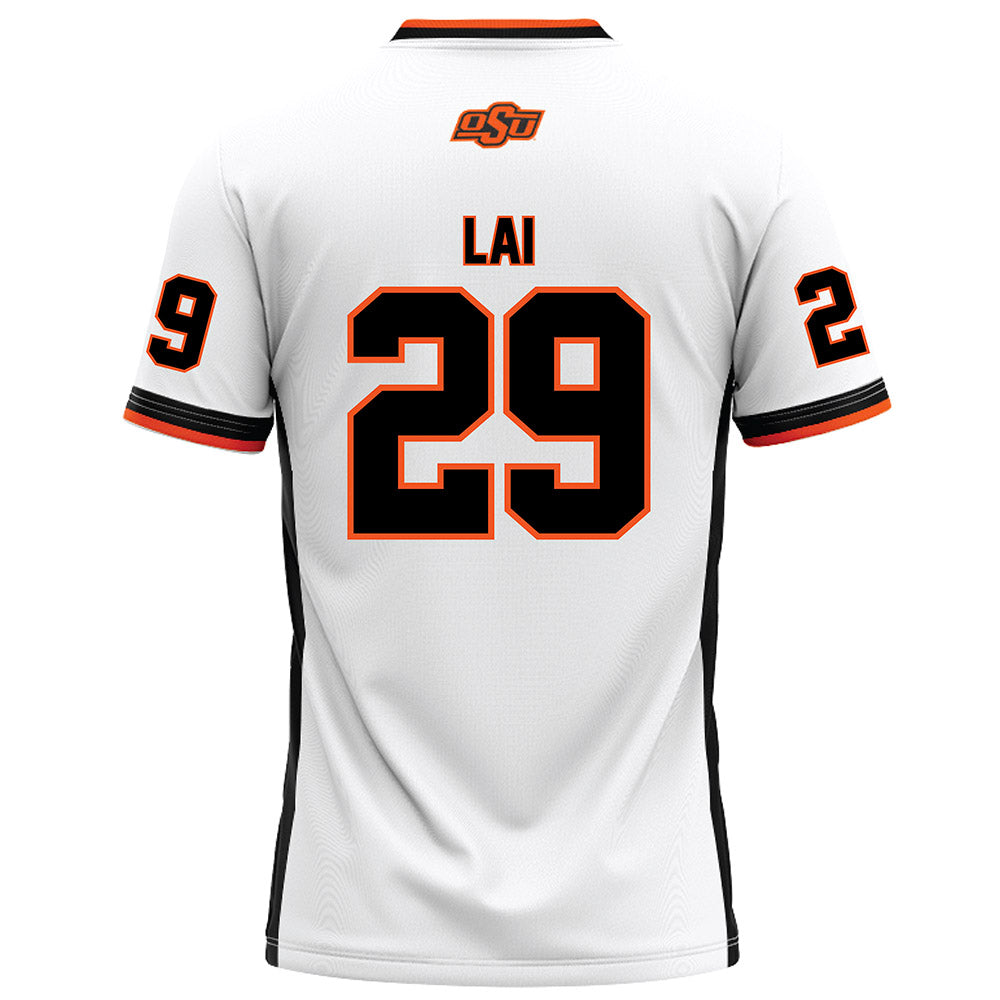 Oklahoma State - NCAA Football : Cooper Lai - White Football Jersey