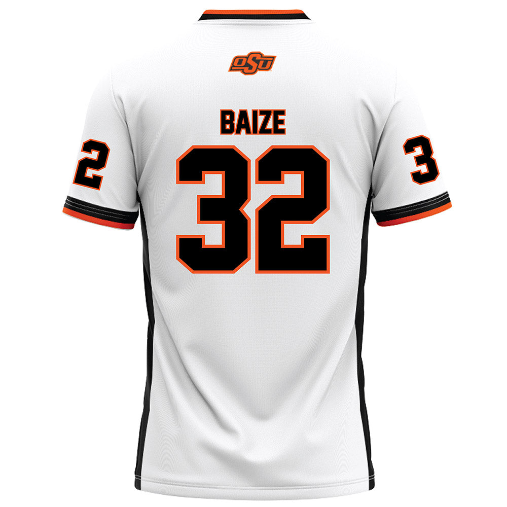 Oklahoma State - NCAA Football : Braden Baize - White Football Jersey