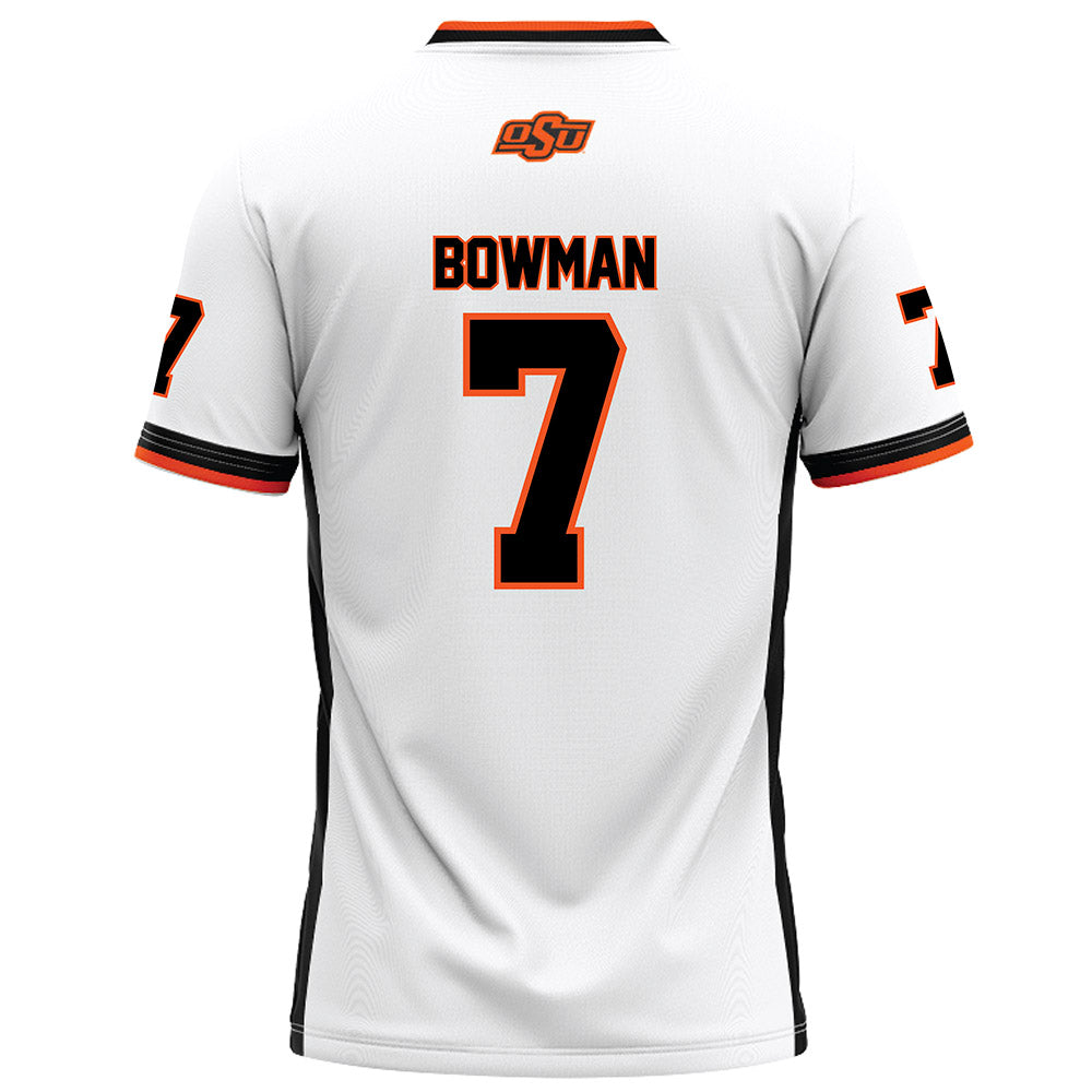 Oklahoma State - NCAA Football : Alan Bowman - White Football Jersey