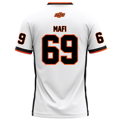 Oklahoma State - NCAA Football : Nuku Mafi - White Football Jersey