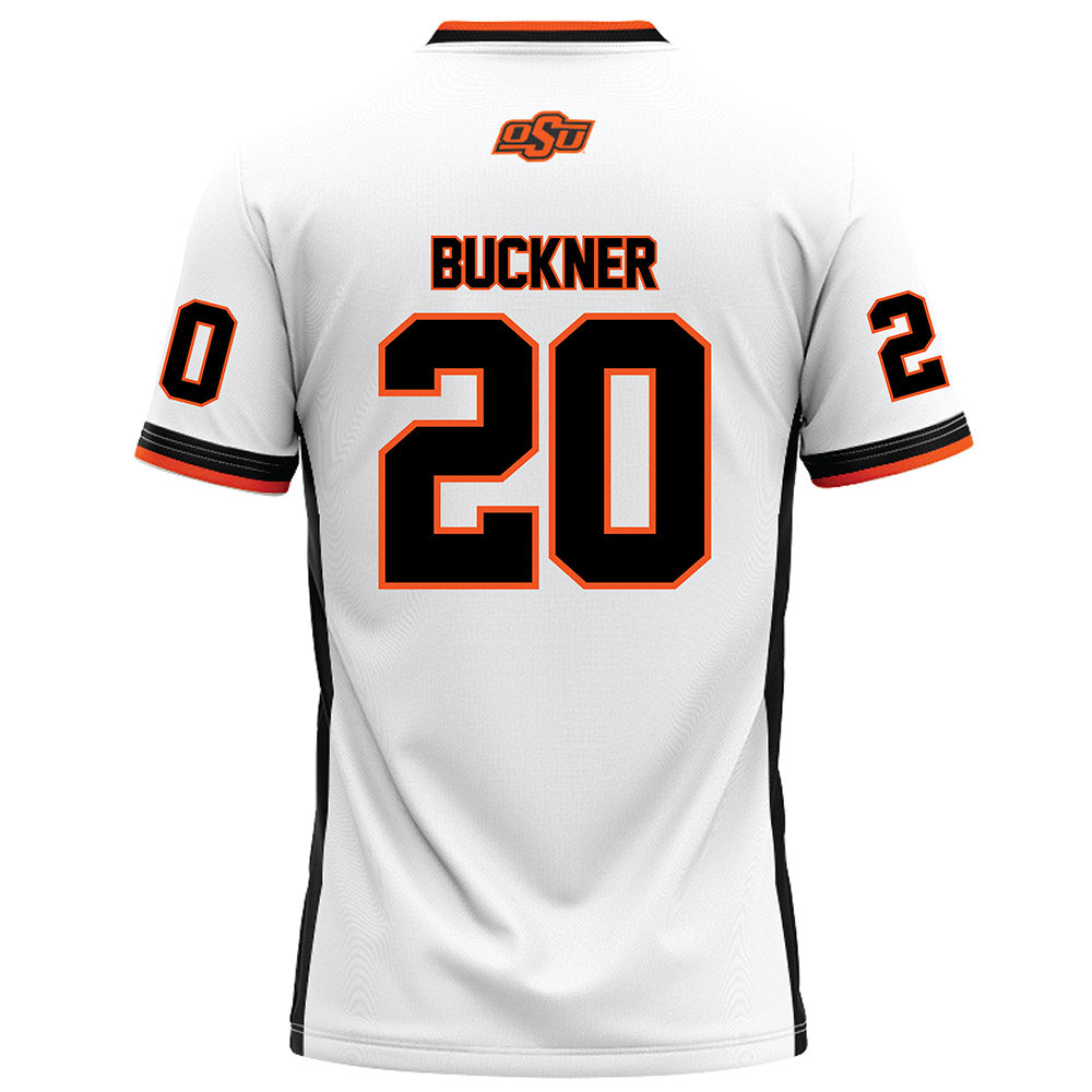 Oklahoma State - NCAA Football : Desean Buckner - White Football Jersey