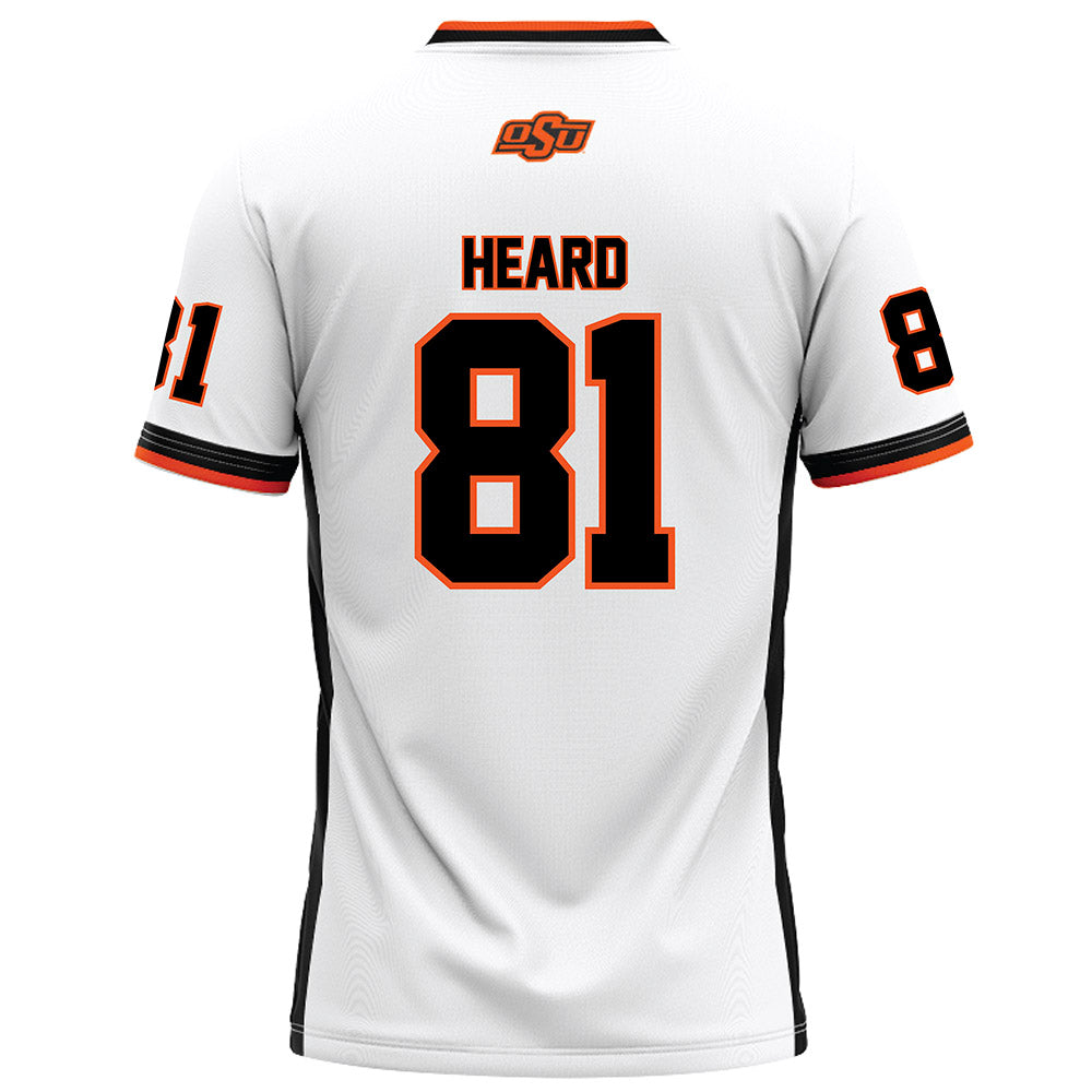 Oklahoma State - NCAA Football : Camron Heard - White Football Jersey