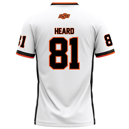 Oklahoma State - NCAA Football : Camron Heard - White Football Jersey