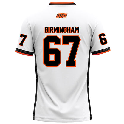 Oklahoma State - NCAA Football : Cole Birmingham - White Football Jersey