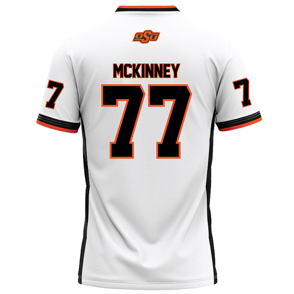 Oklahoma State - NCAA Football : Noah McKinney - White Football Jersey