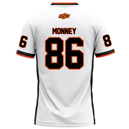 Oklahoma State - NCAA Football : Will Monney - White Football Jersey-1