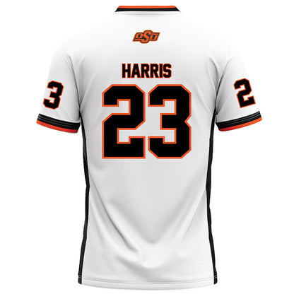 Oklahoma State - NCAA Football : Kenneth Harris - White Football Jersey