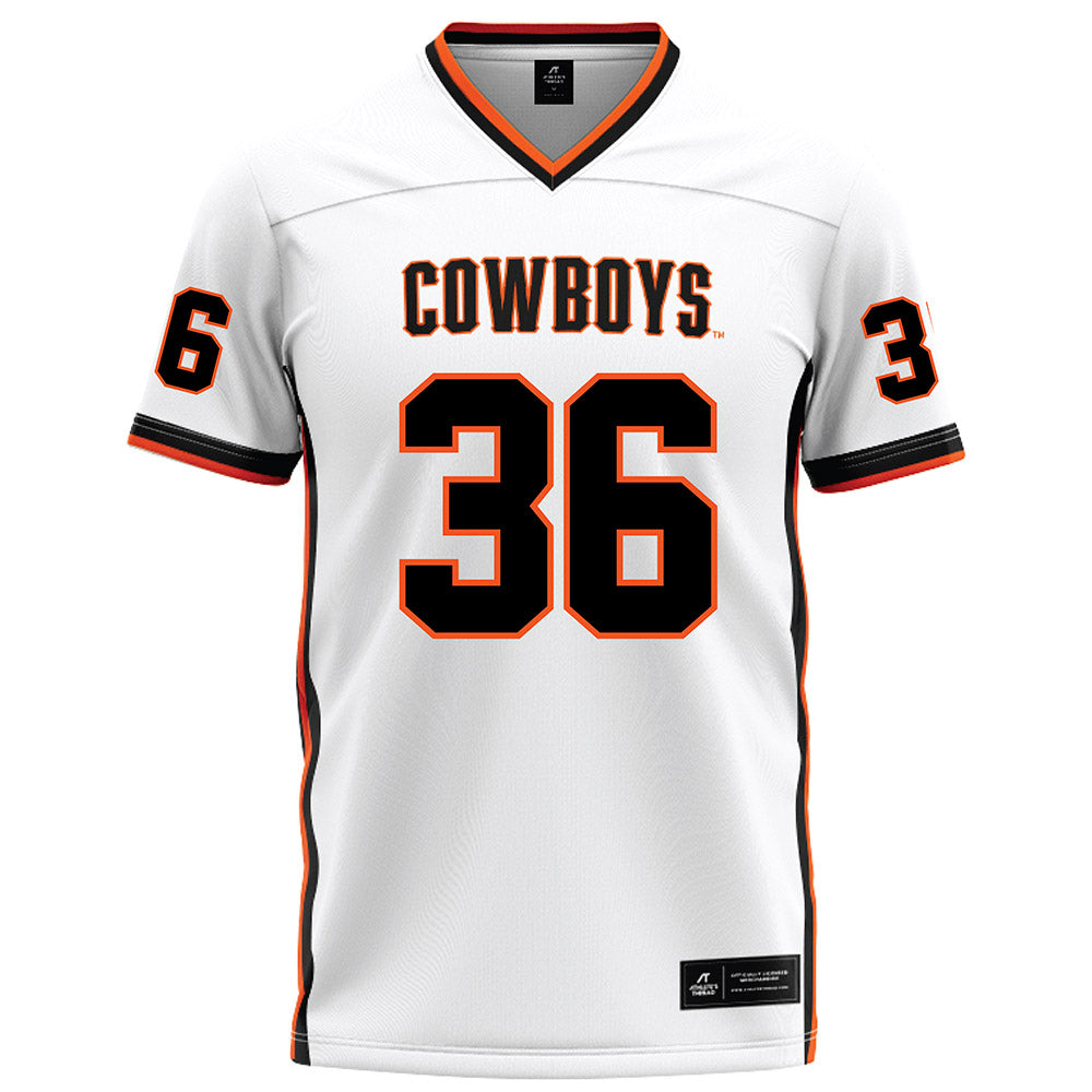 Oklahoma State - NCAA Football : Talon Kendrick - White Football Jersey