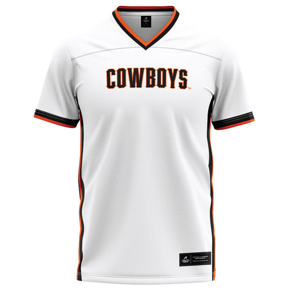 Oklahoma State - NCAA Football : Ayo Shotomide-King - White Football Jersey