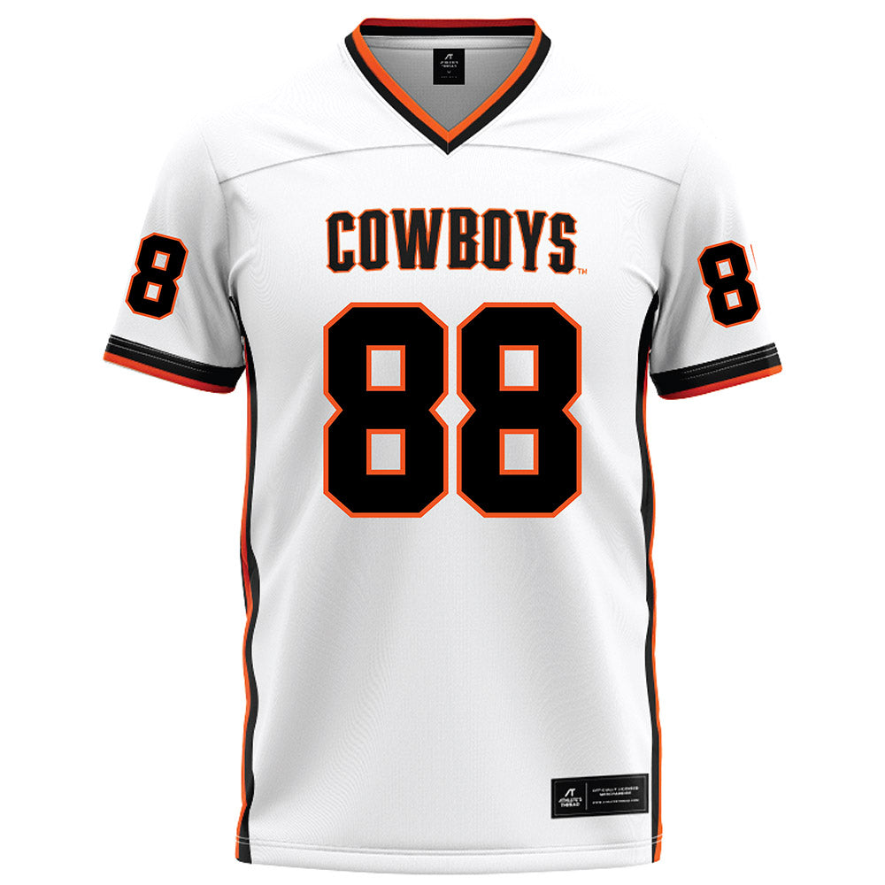 Oklahoma State - NCAA Football : Heston Thompson - White Football Jersey