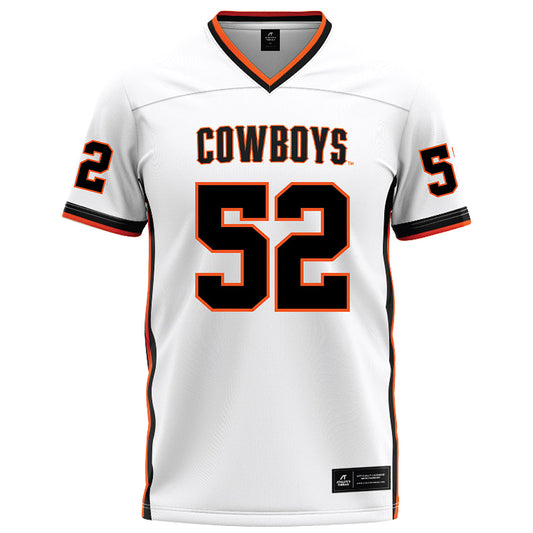 Oklahoma State - NCAA Football : Kasen Carpenter - White Football Jersey-0