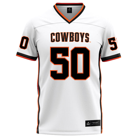 Oklahoma State - NCAA Football : Chauncey Johnson - White Football Jersey