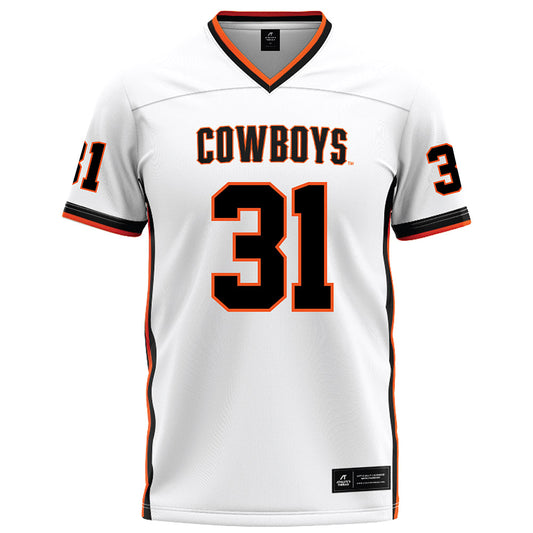 Oklahoma State - NCAA Football : Jotavion Pierce - White Football Jersey-0